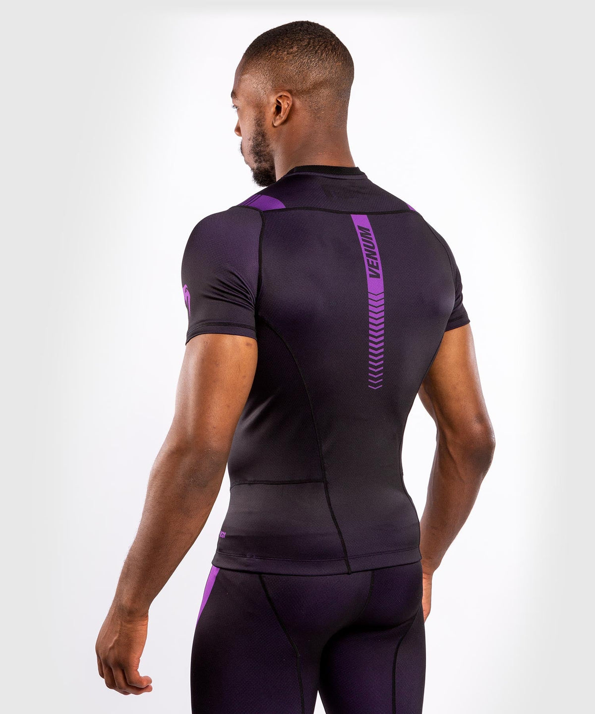Venum NoGi 3.0 Compression T-Shirt - Short Sleeve - Black/Purple