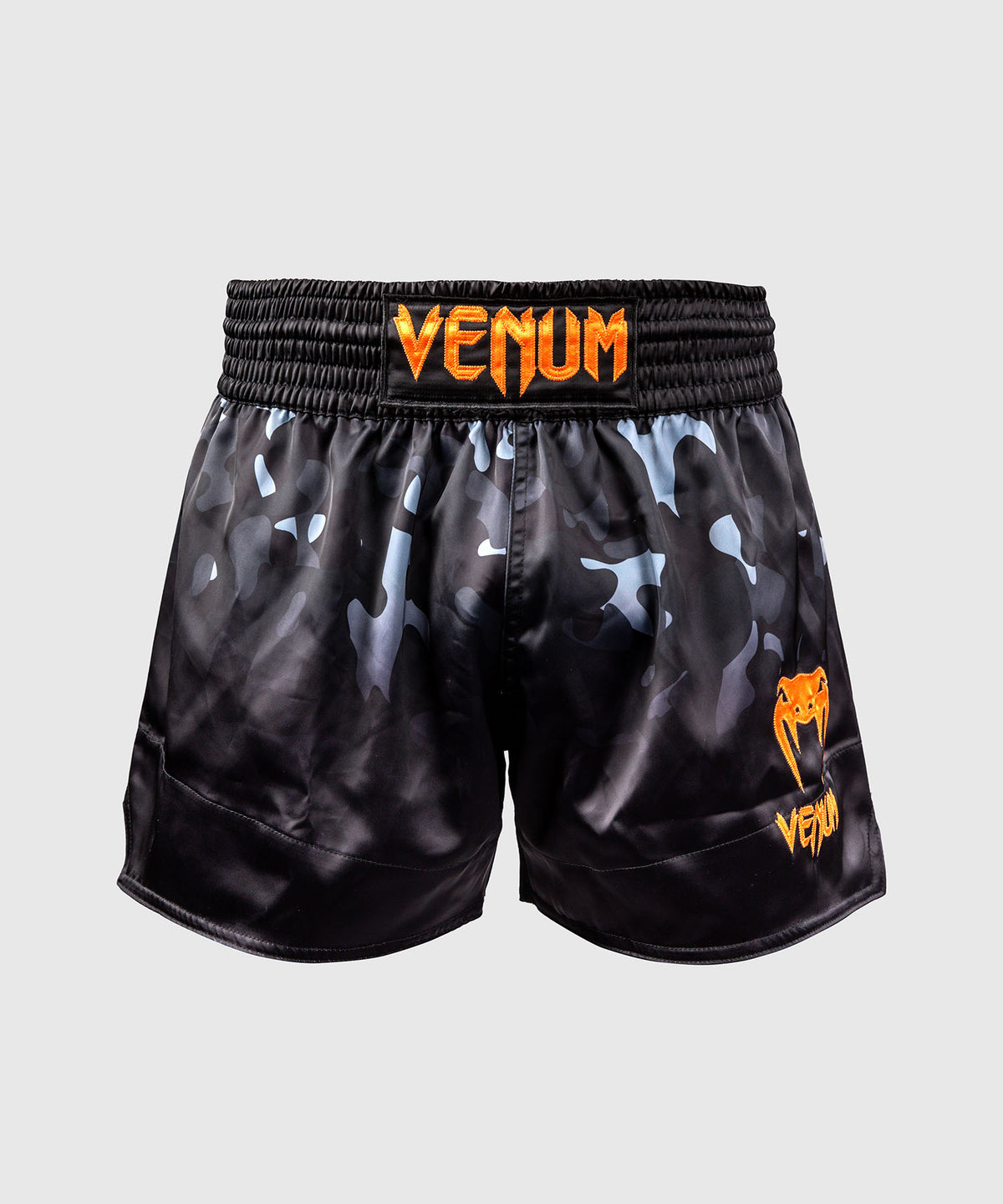 Short de Muay Thaï Venum Classic - Camo Noir/Orange