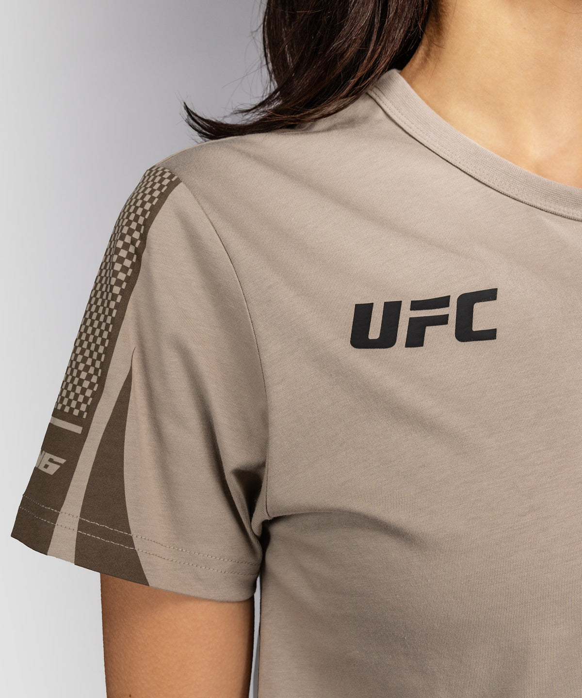 T-shirt à Manches Courtes pour Femme Venum UFC Unity by Venum Authentic Fight Week - Sable