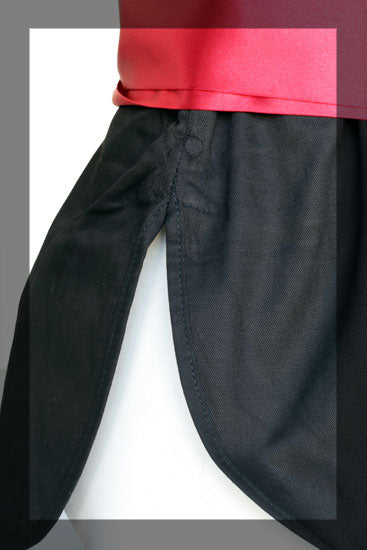 Fujimae Giacca da Kung-Fu con Cintura Rossa - Nero