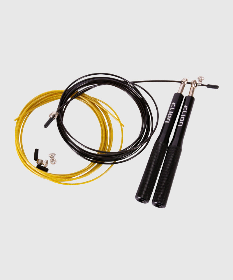 Elion Acero Cuerda para Saltar - Negro