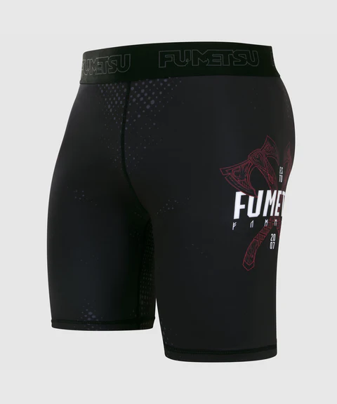 Fumetsu Berserker Vale Tudo Fightshorts - Nero/Rosso