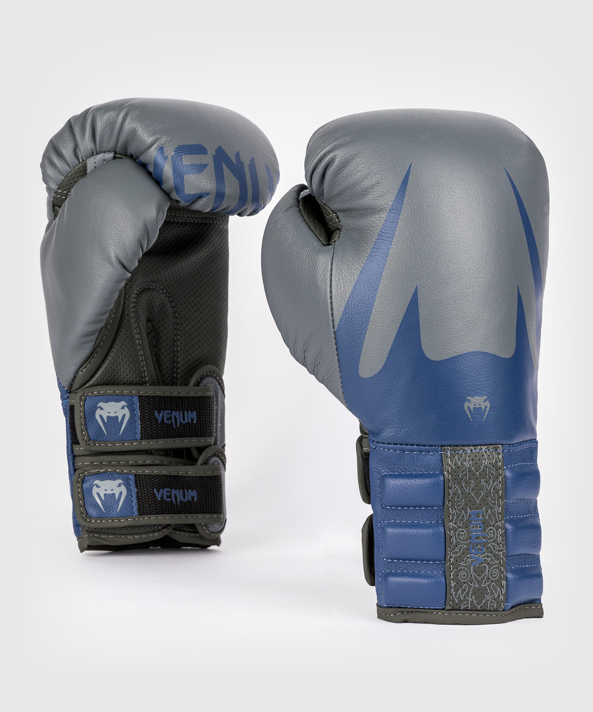 Venum Reverso Boxing Gloves - Storm Grey/Royal Blue