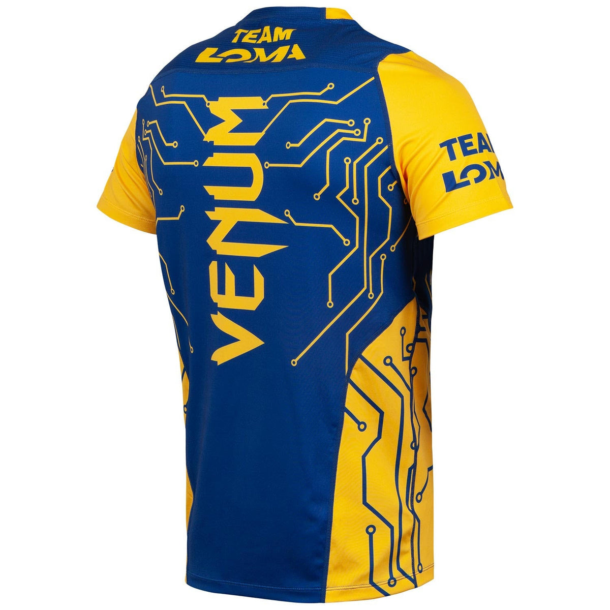 Venum Loma Fight Dry Tech T-Shirt - Blau/Gelb