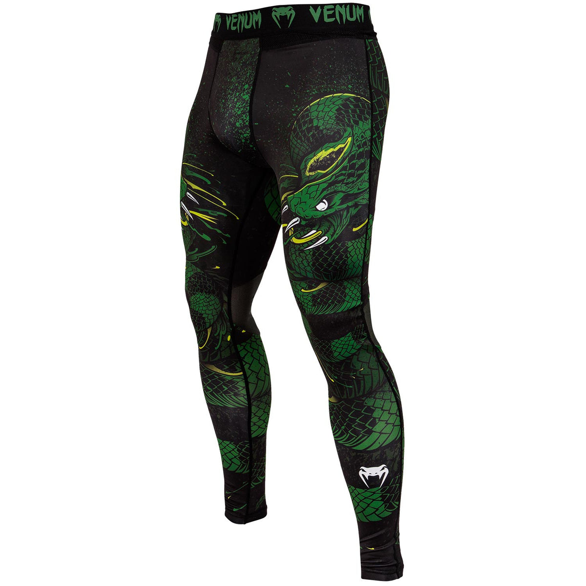 Venum Green Viper Compression Tights - Black/Green
