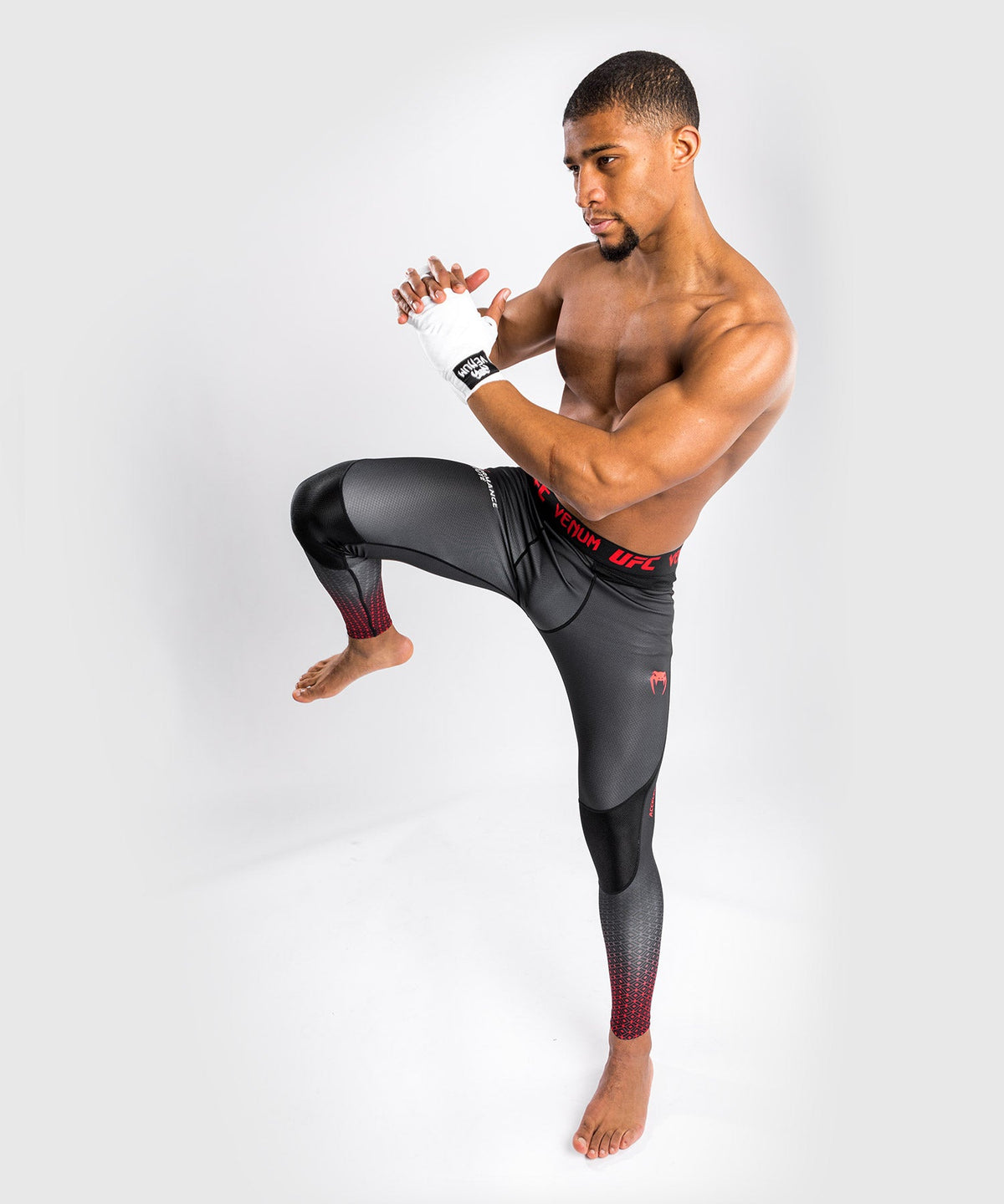 Pantalon de Compression UFC Venum Performance Institute - Noir/Rouge