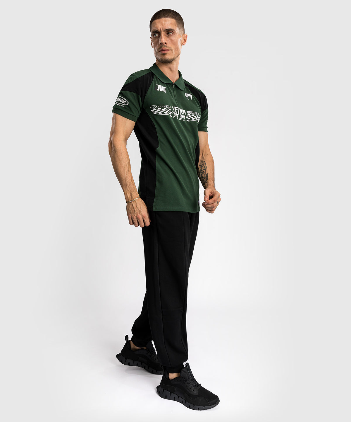 Venum Motorsport Polo de Algodón - Bosque Profundo
