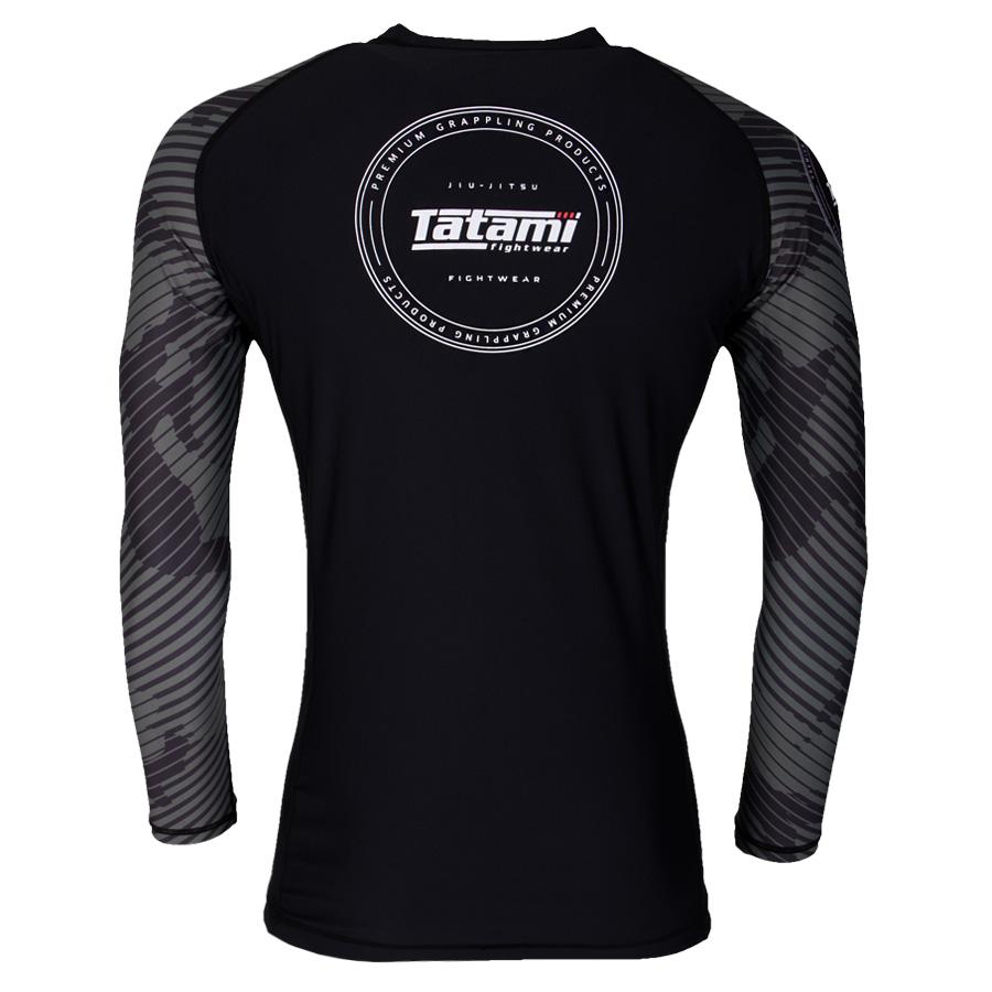Tatami Fightwear Renegade Rashguard de Manga Larga - Green Camo/Negro