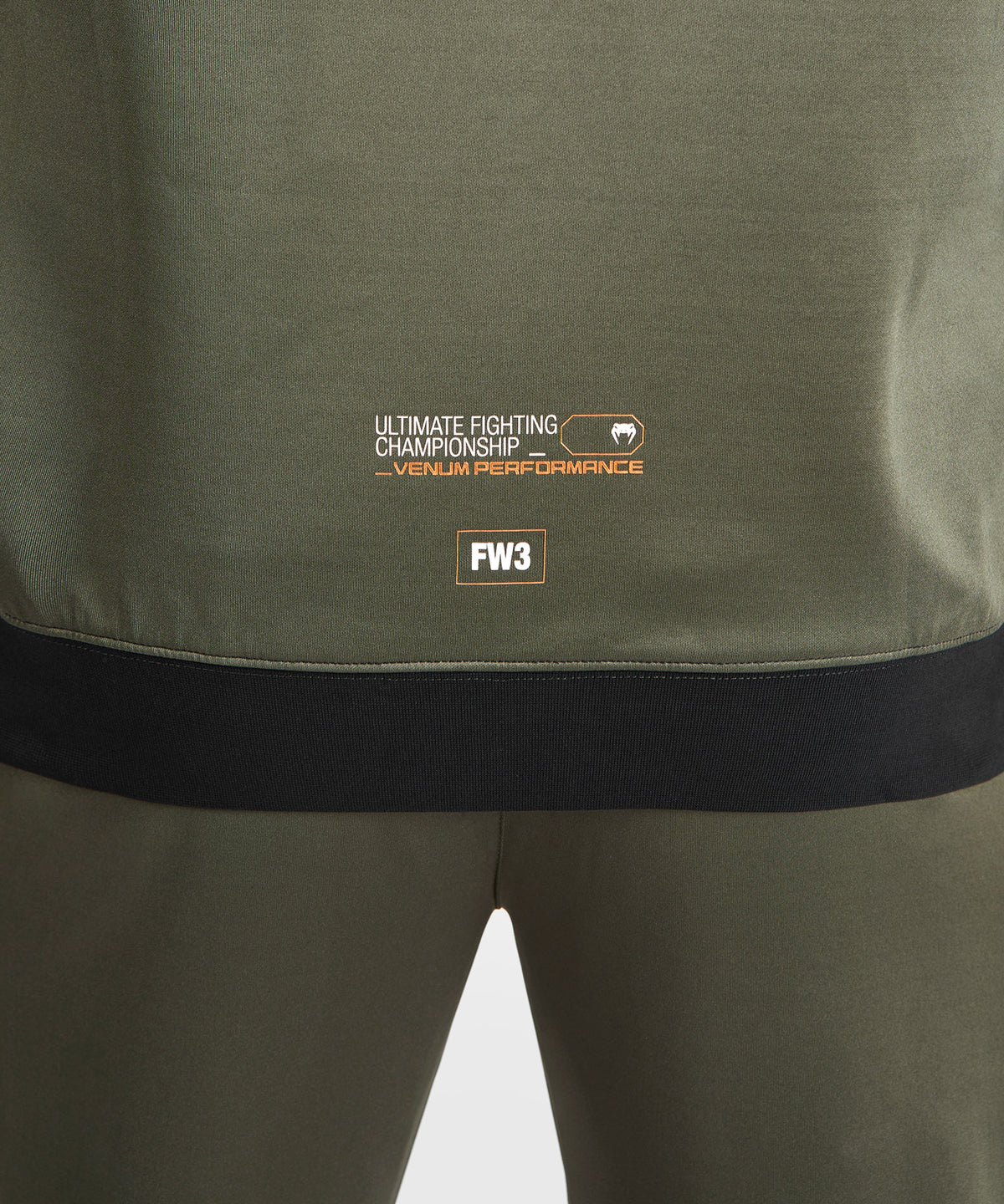 Sweatshirt zippé à capuche UFC Adrenaline by Venum Fight Week - Khaki/Bronze