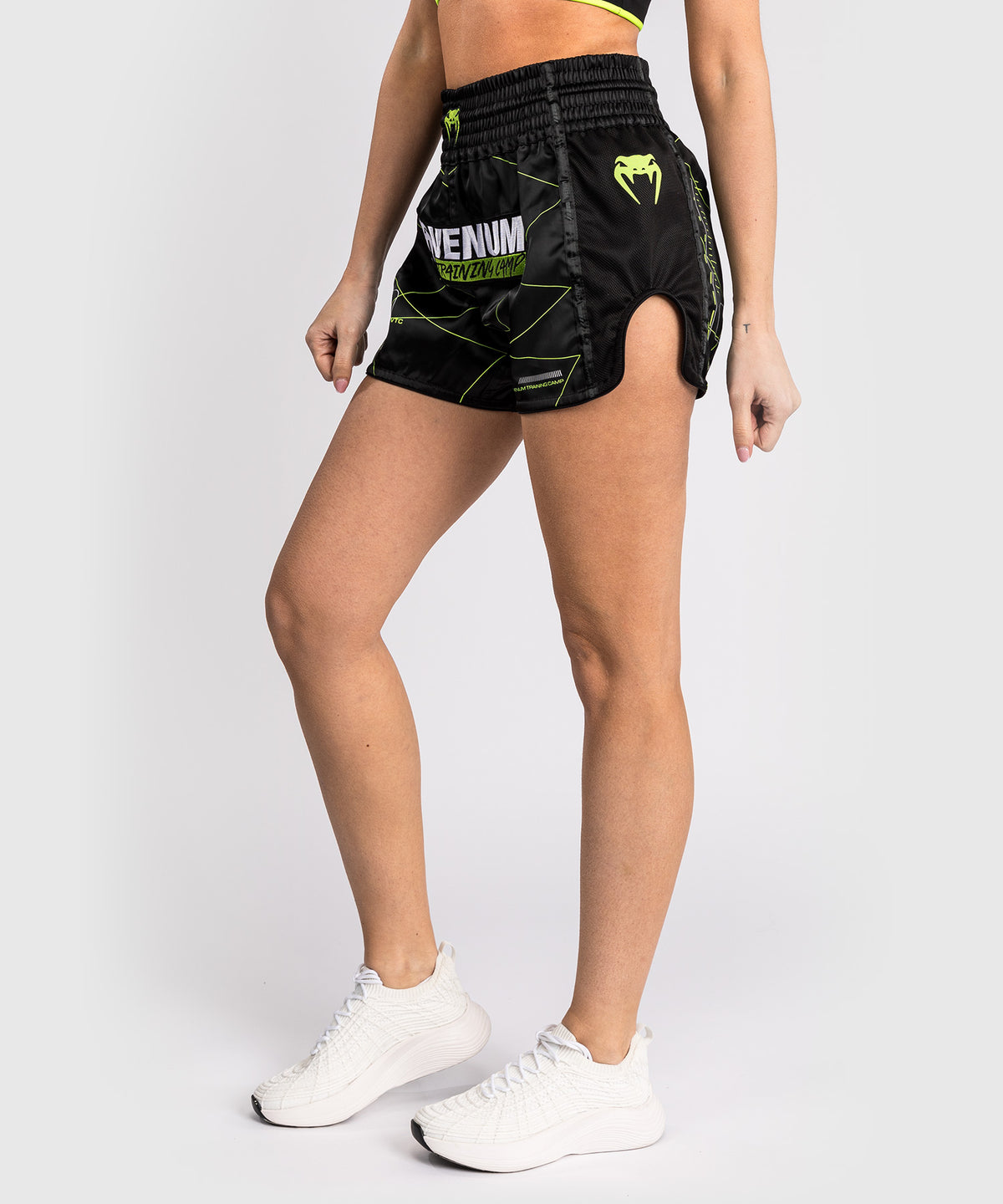 Venum Training Camp 4.0 Muay Thai Shorts - Schwarz/Neongrün
