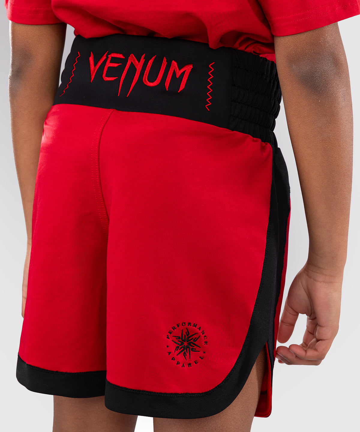 Venum Classic Short de boxeo para niños - Rojo cereza