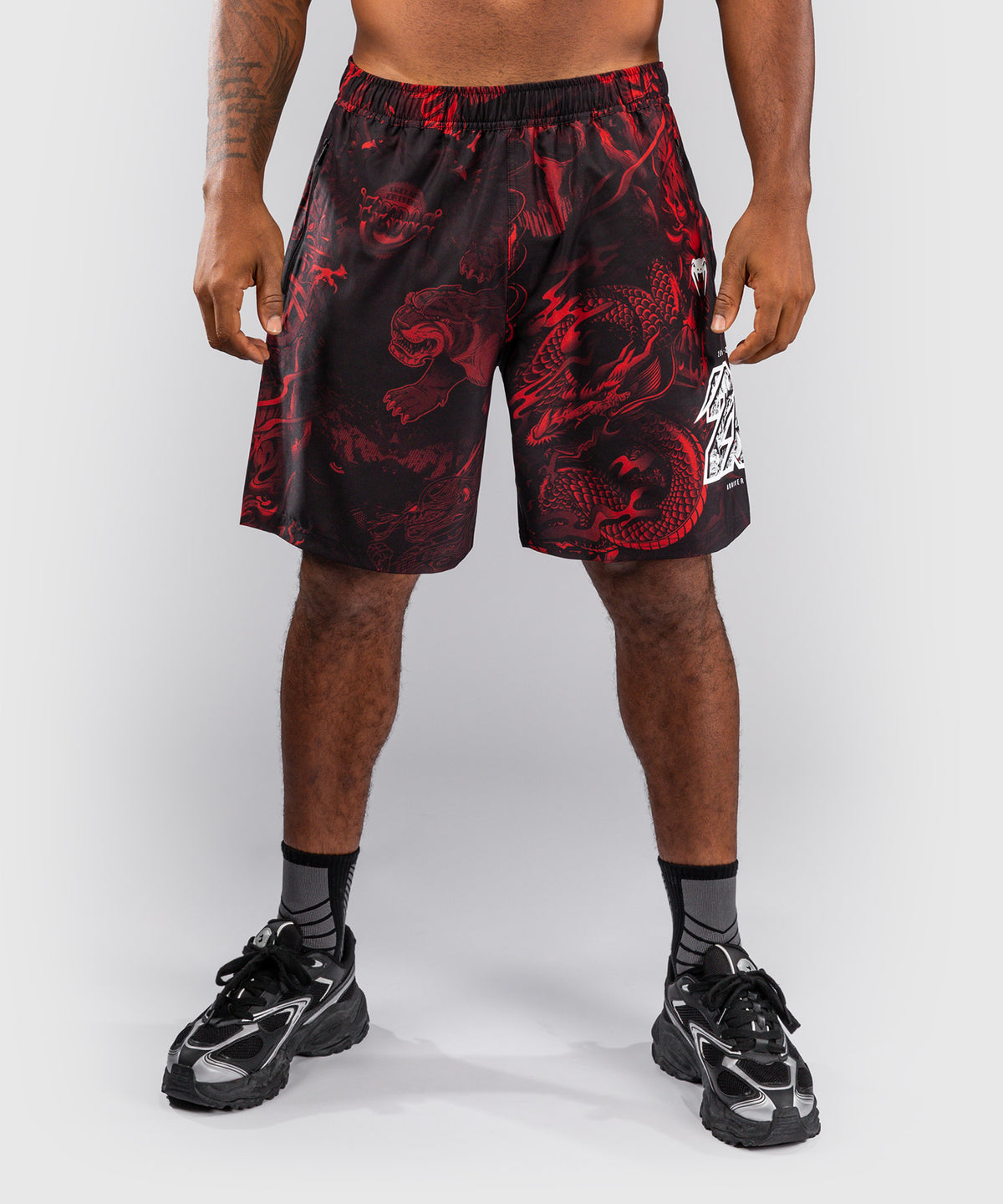 Venum 20th Anniversary Short de Entrenamiento - Negro/Rojo