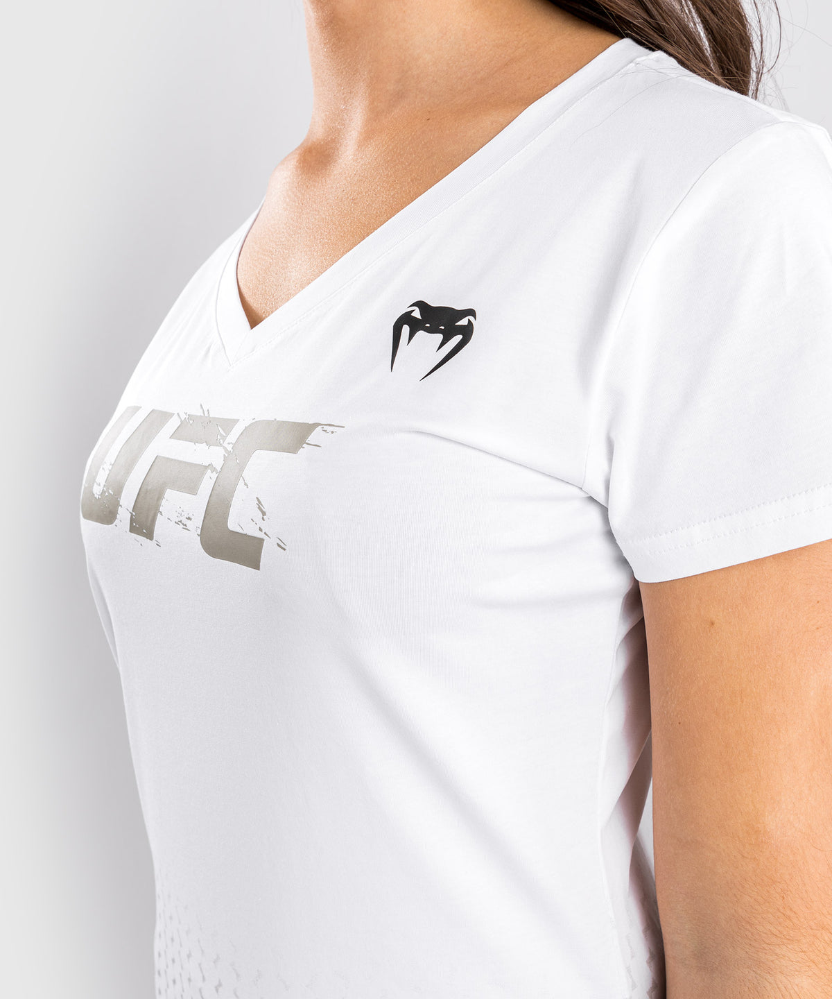 Camiseta UFC Venum Authentic Fight Week 2.0 - Para mujer - Blanco
