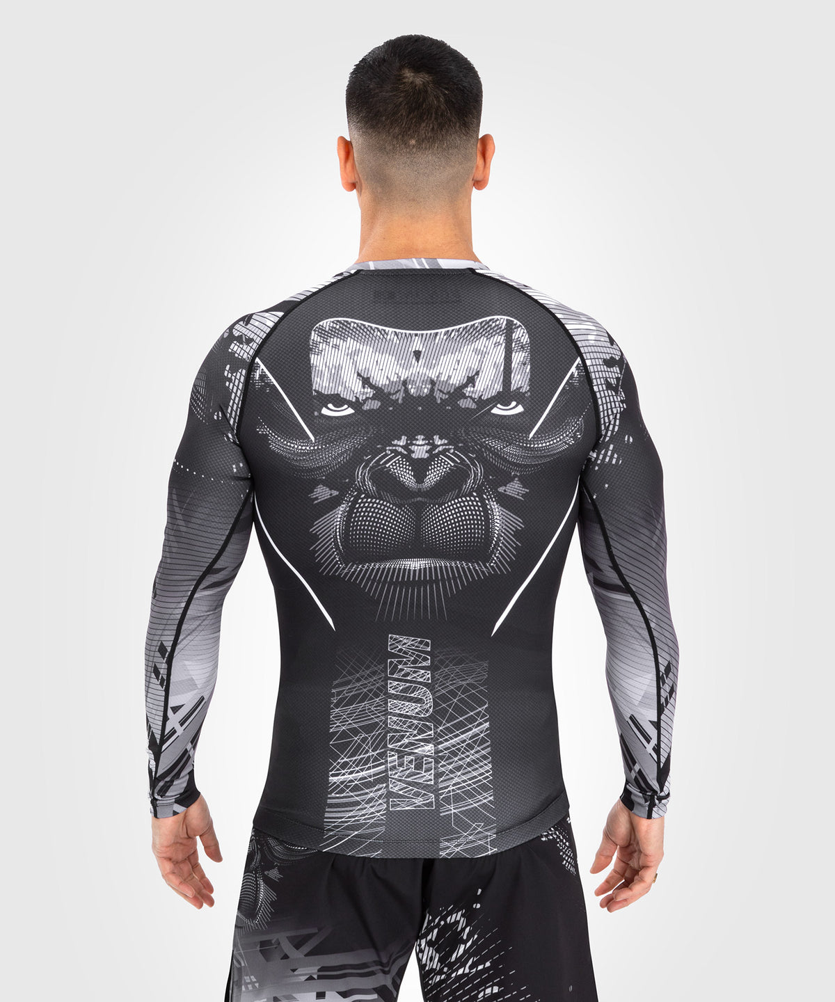 Venum Gorilla Jungle Rashguards Long Sleeves - Black/White 