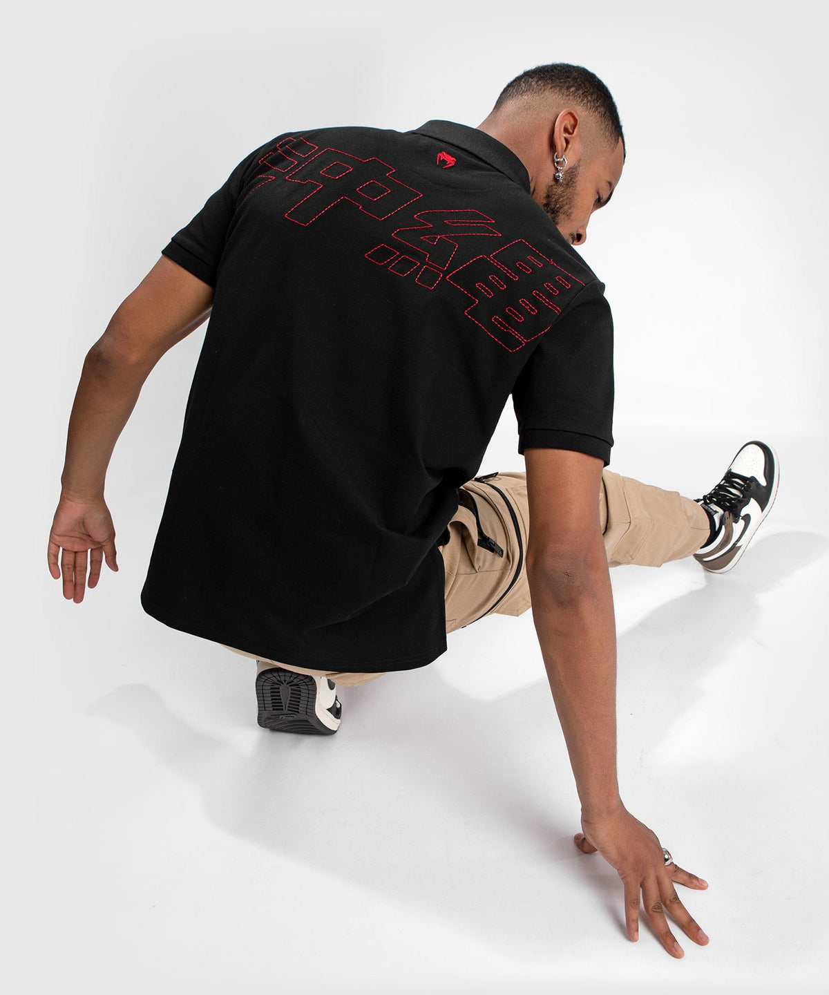 Venum Okinawa 3.0 Polo-Shirt - Schwarz/Rot