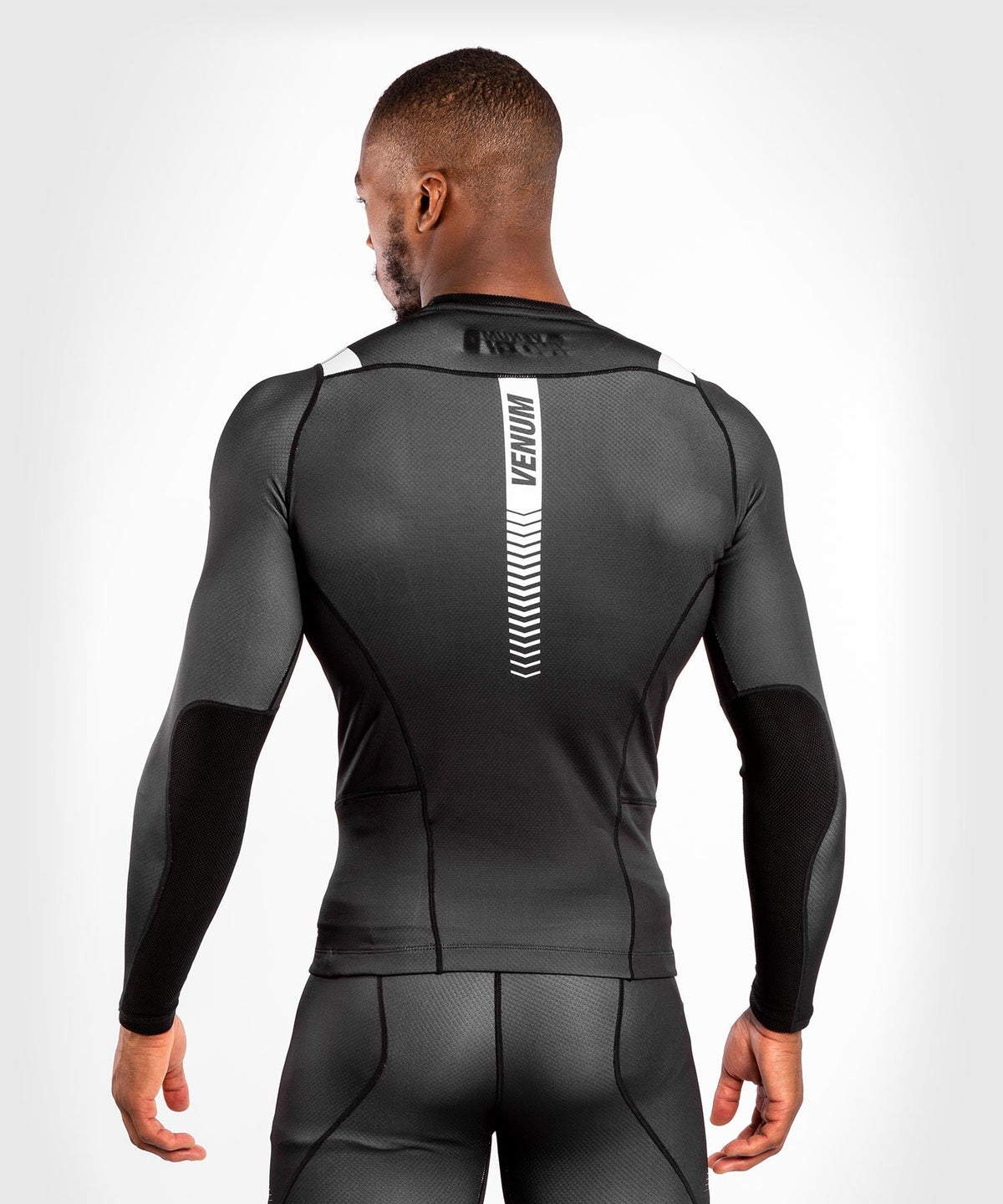Venum NoGi 3.0 Compression T-Shirt - Long Sleeve - Black/White