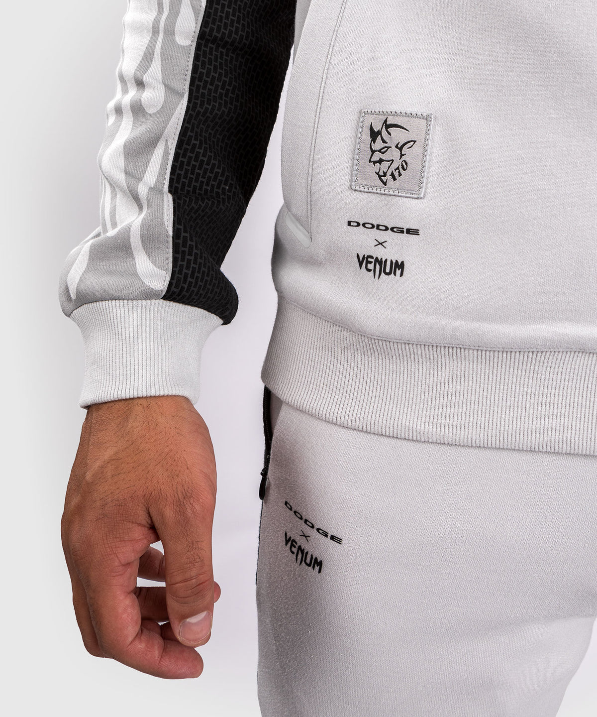 Venum x Dodge Demon 170 Herren-Jacke mit durchgehendem Reißverschluss - Grau