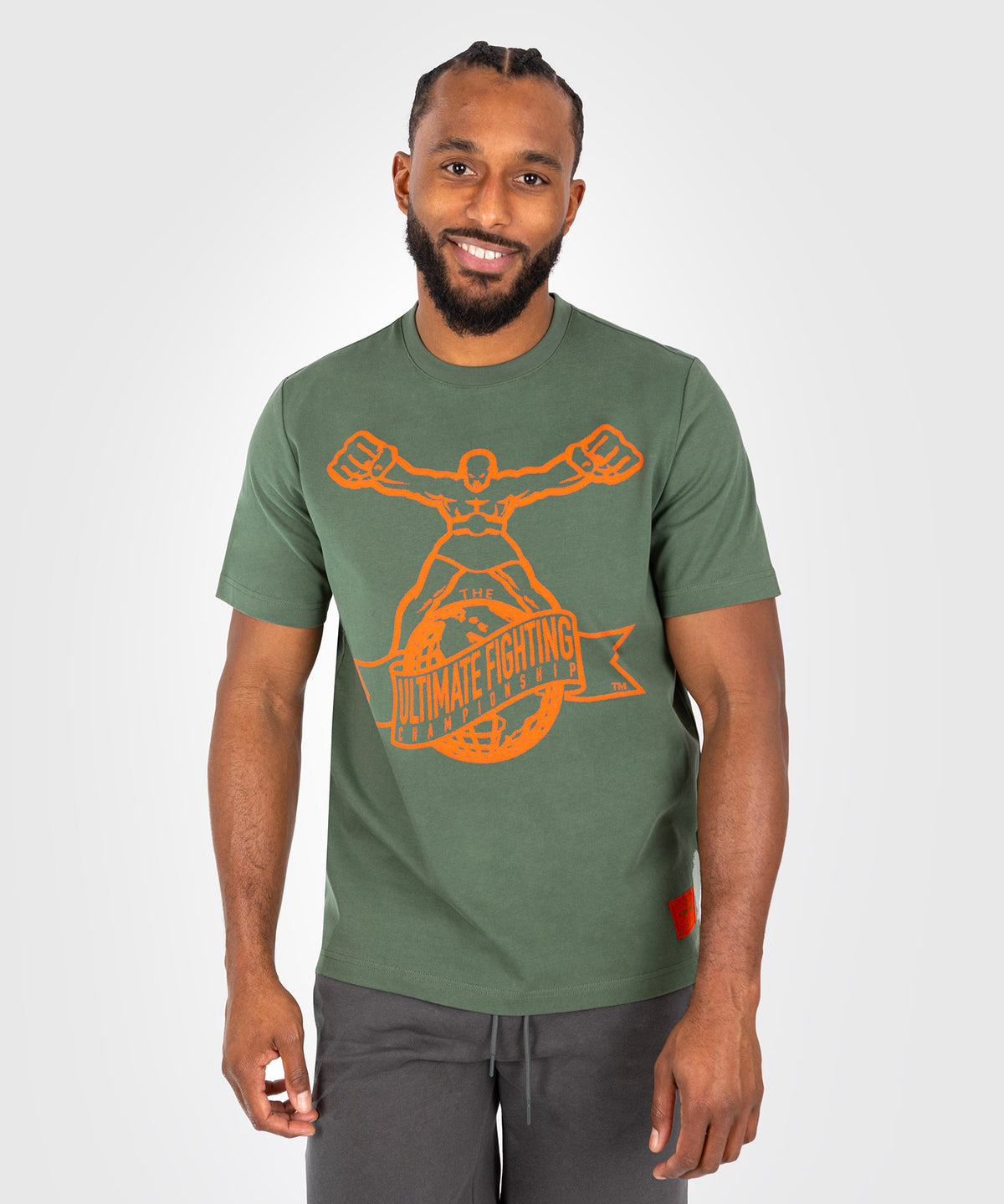 UFC by Venum Ulti-Man Camiseta - Caqui/Naranja 