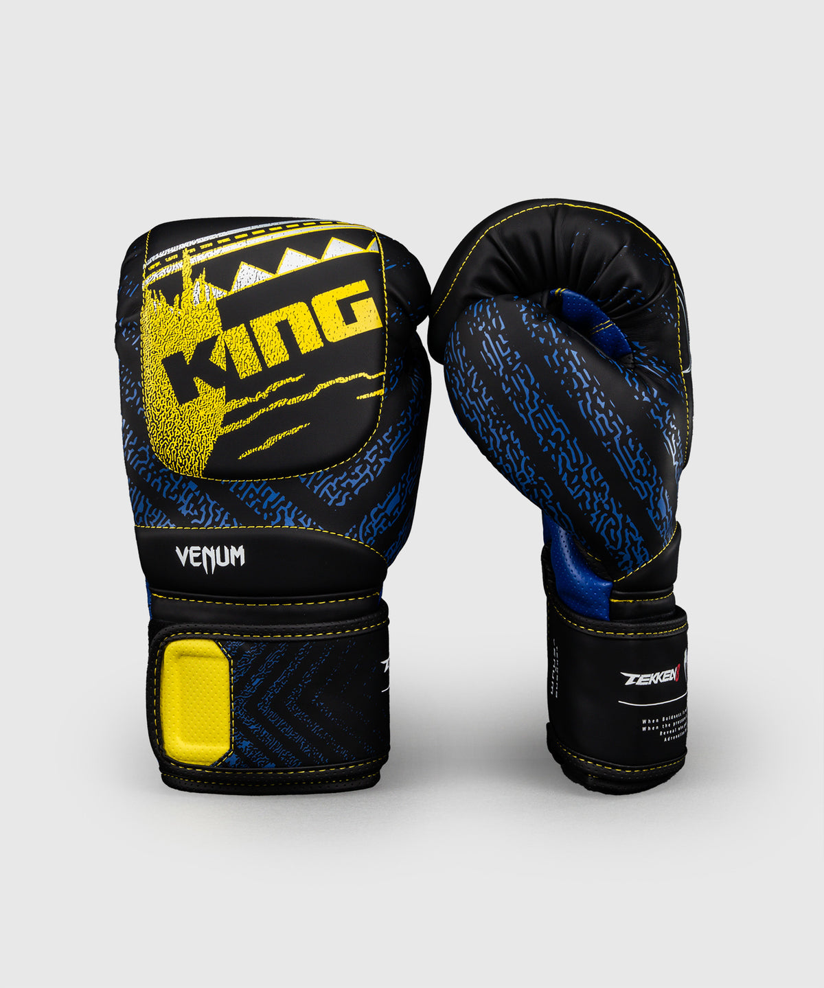 Venum x TEKKEN 8 Impact Evo Boxing Gloves - King - Black/Yellow