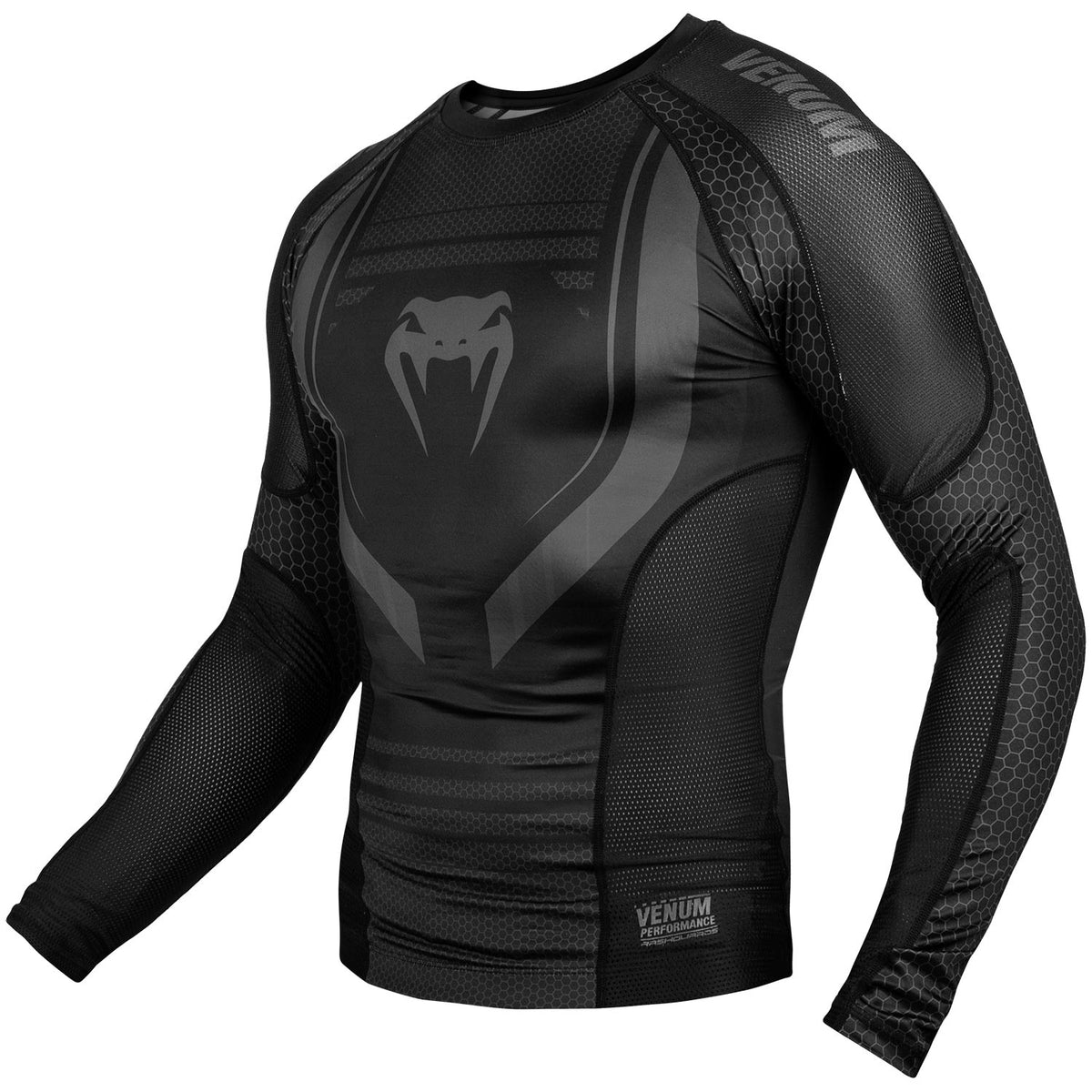 Rashguard Venum Technical 2.0 Maniche lunghe - Nera/Nera