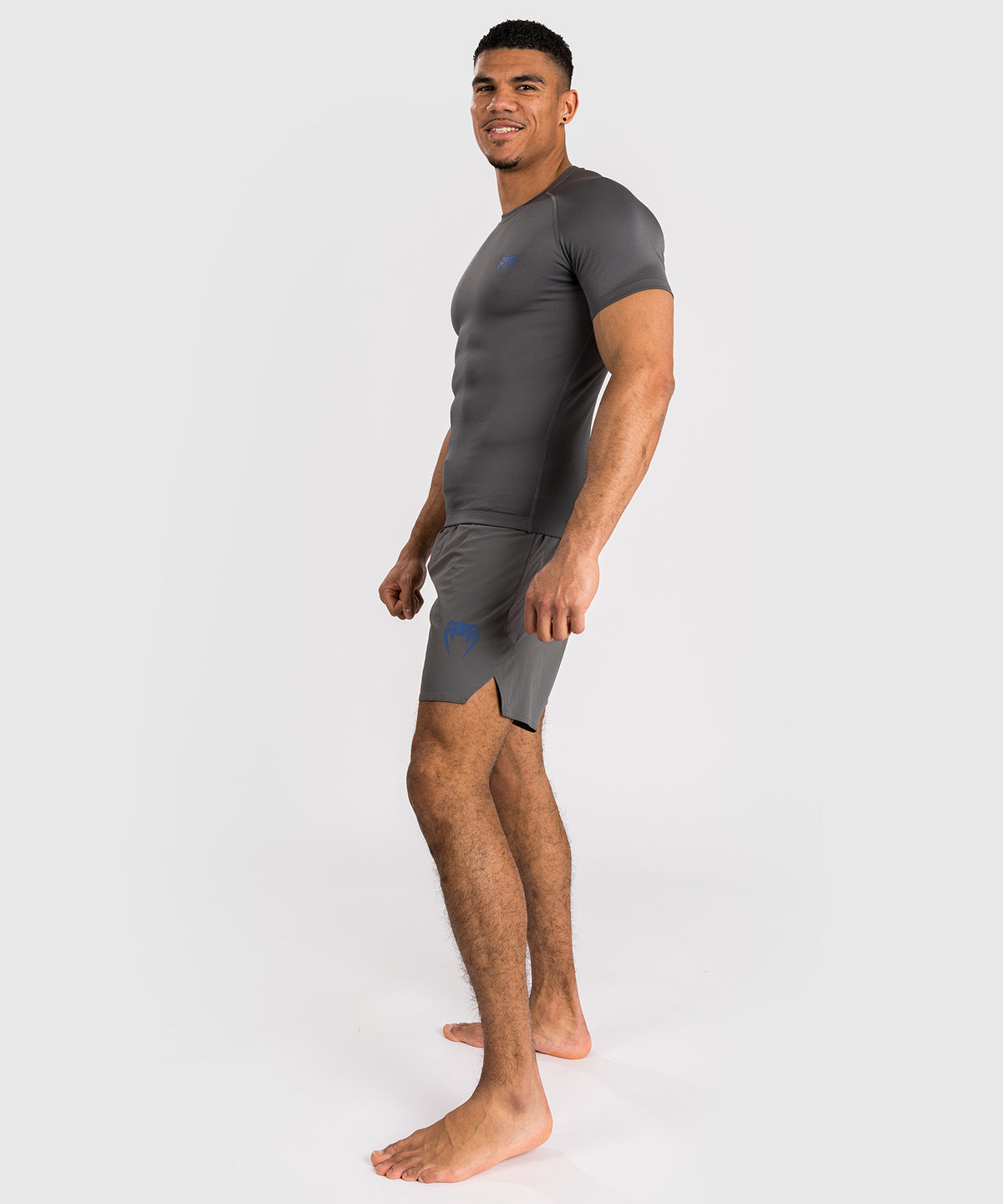 Rashguard à manches courtes pour hommes Venum Contender - Gris