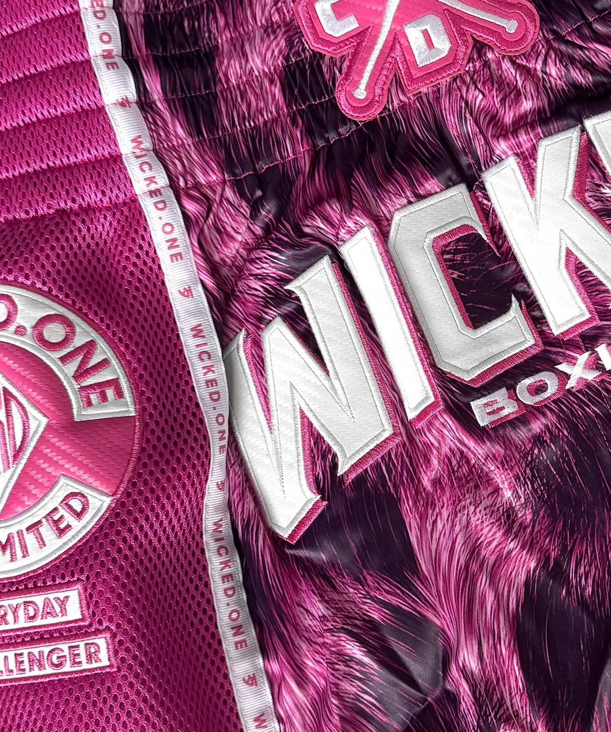 Wicked One Hunter Pantaloncini da Muay Thai - Rosa