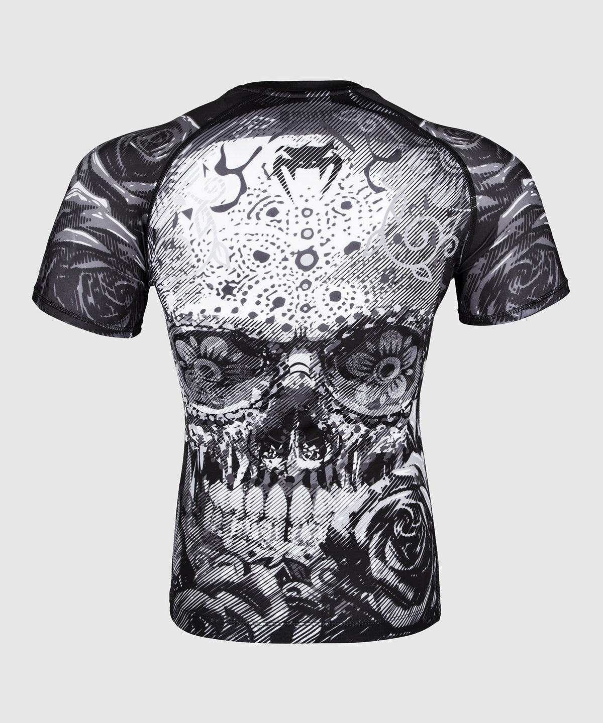 Rashguard Venum Santa Muerte 3.0 - Manches courtes - Noir/Blanc