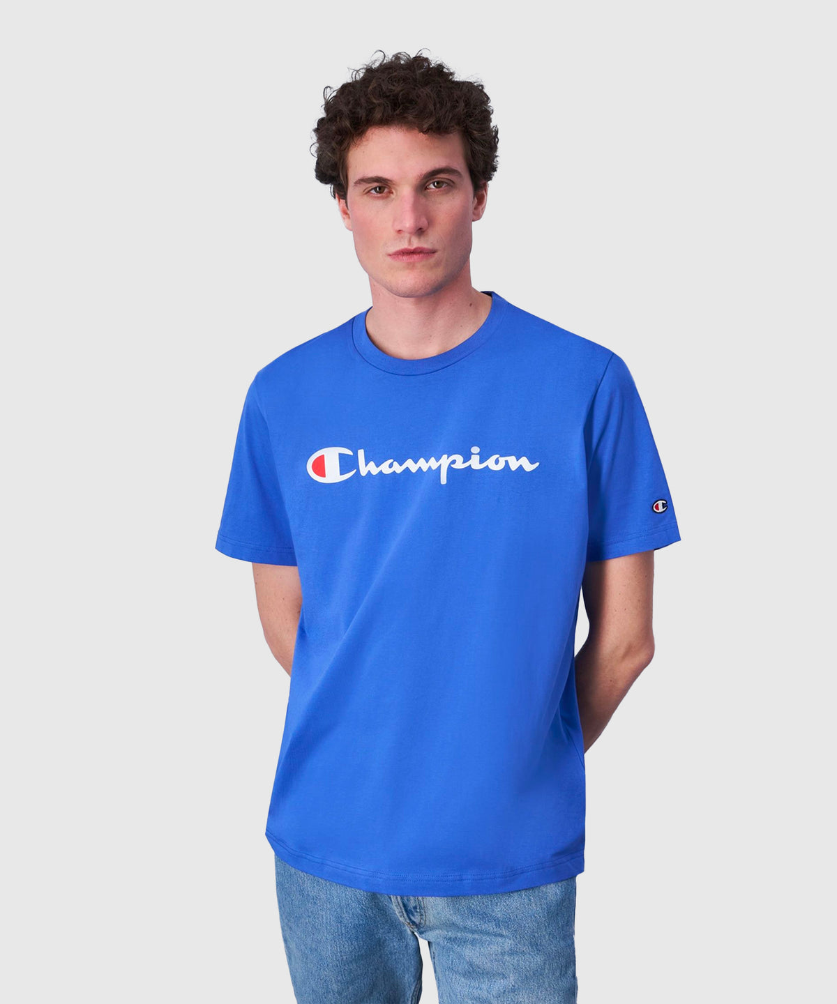 Champion Legacy Camiseta de Manga Corta – Azul