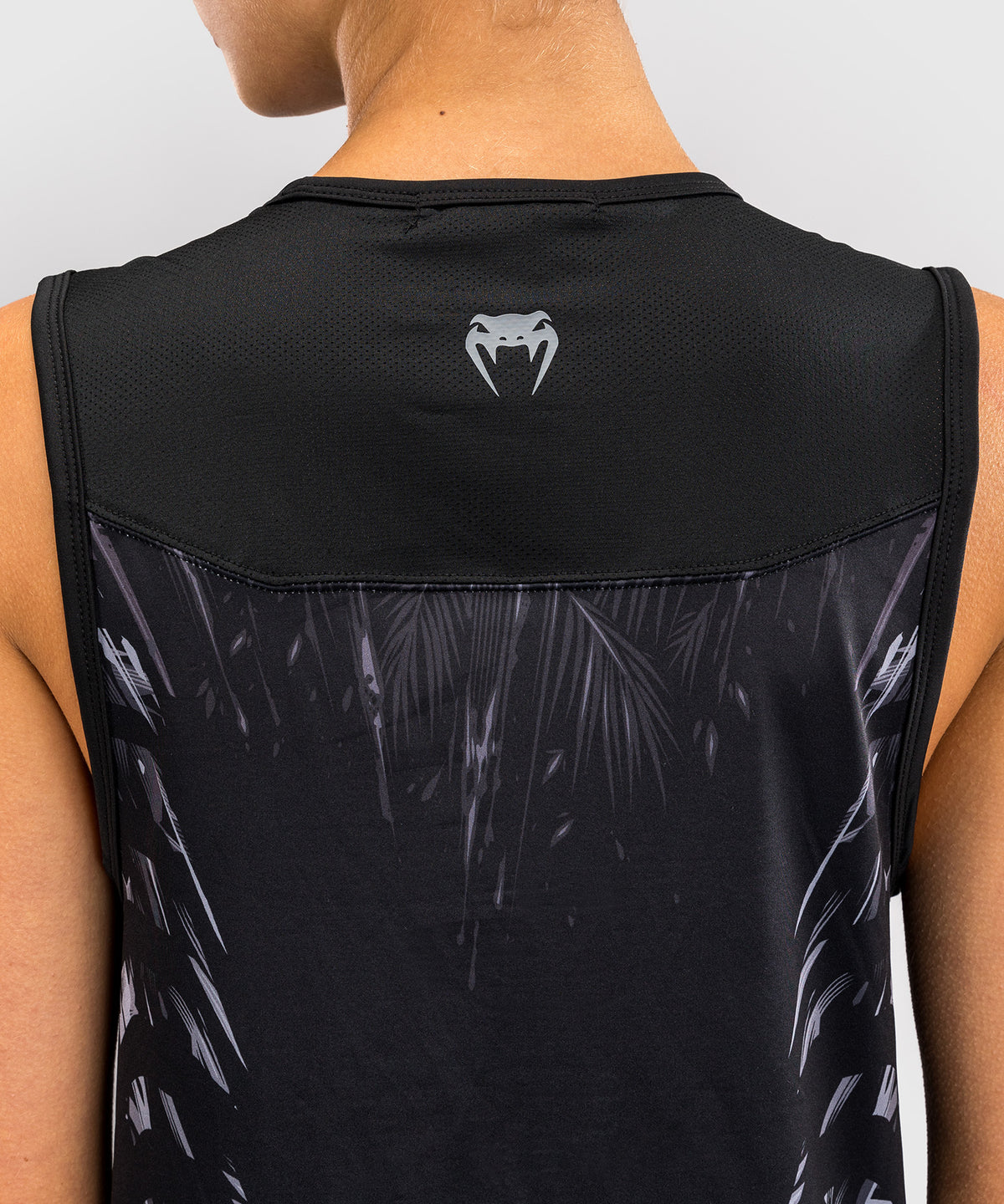 Venum Tiger Top sin Mangas para Mujer - Negro/Plata