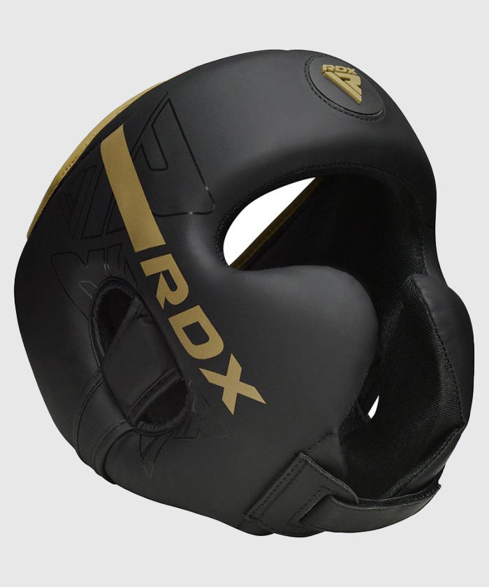 RDX F6 Kara Casco da Boxe - Nero/Oro