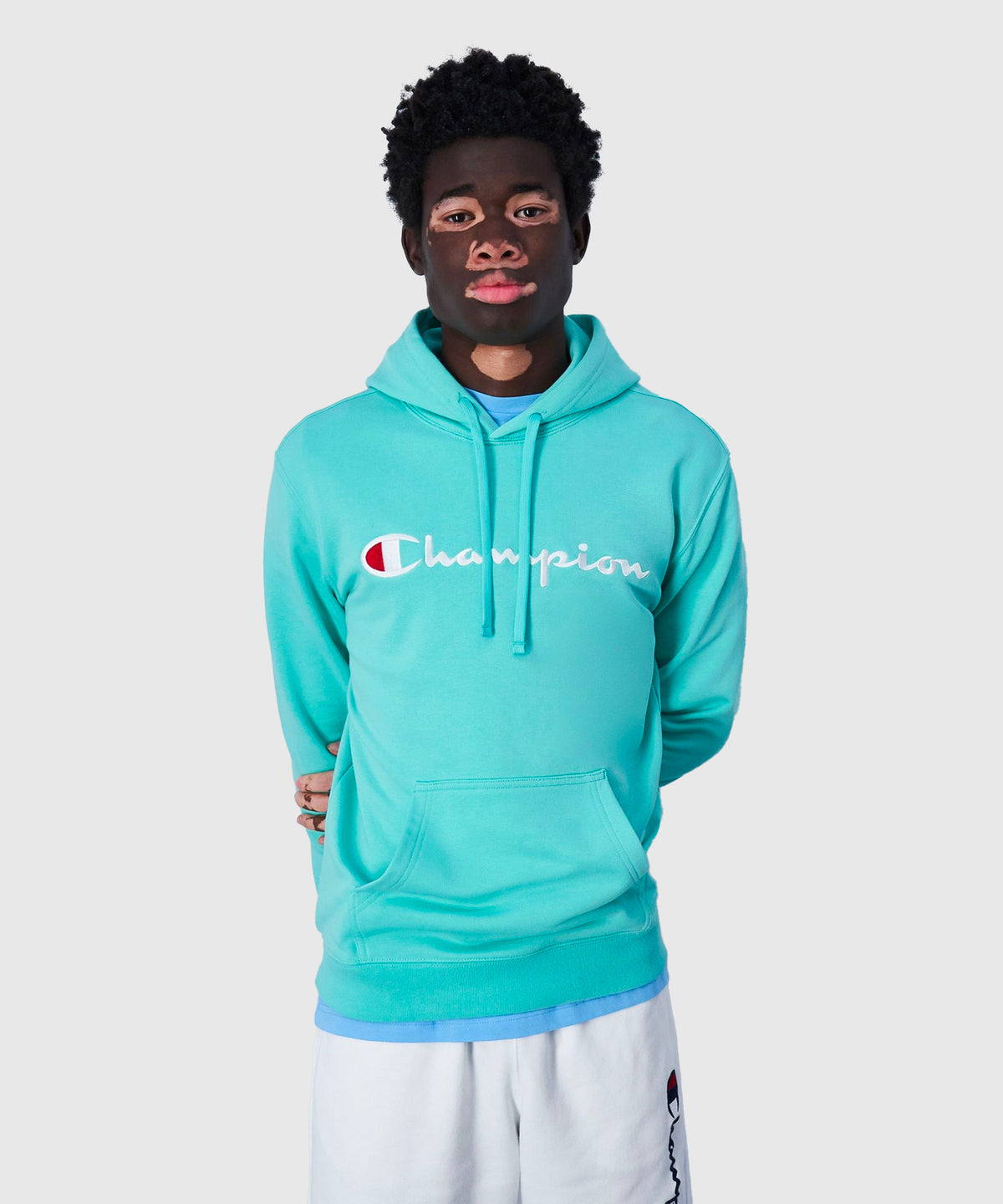 Champion Sudadera con Capucha – Turquesa