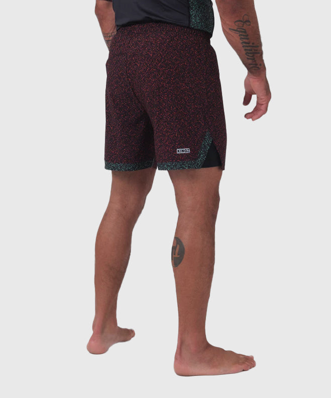 Kingz Hybrid Fight Shorts - Black/Red