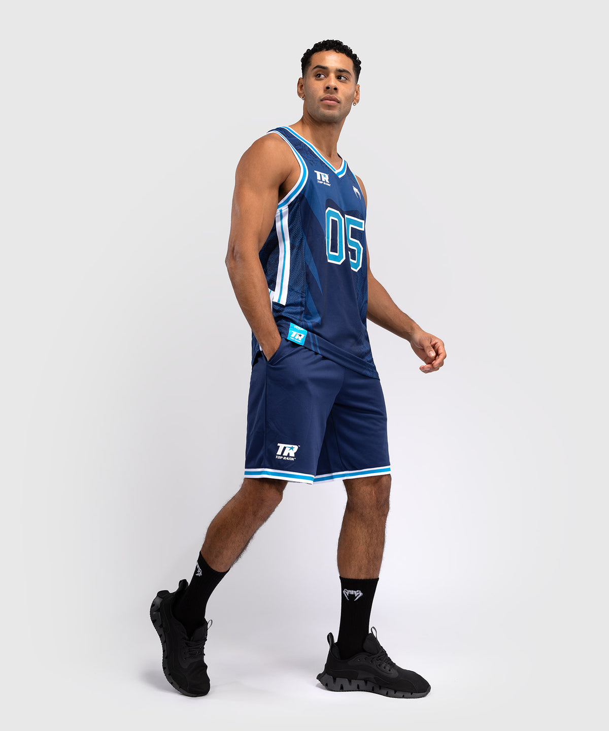 Venum x Top Rank Original Men's Basketball Shorts - Navy Blue