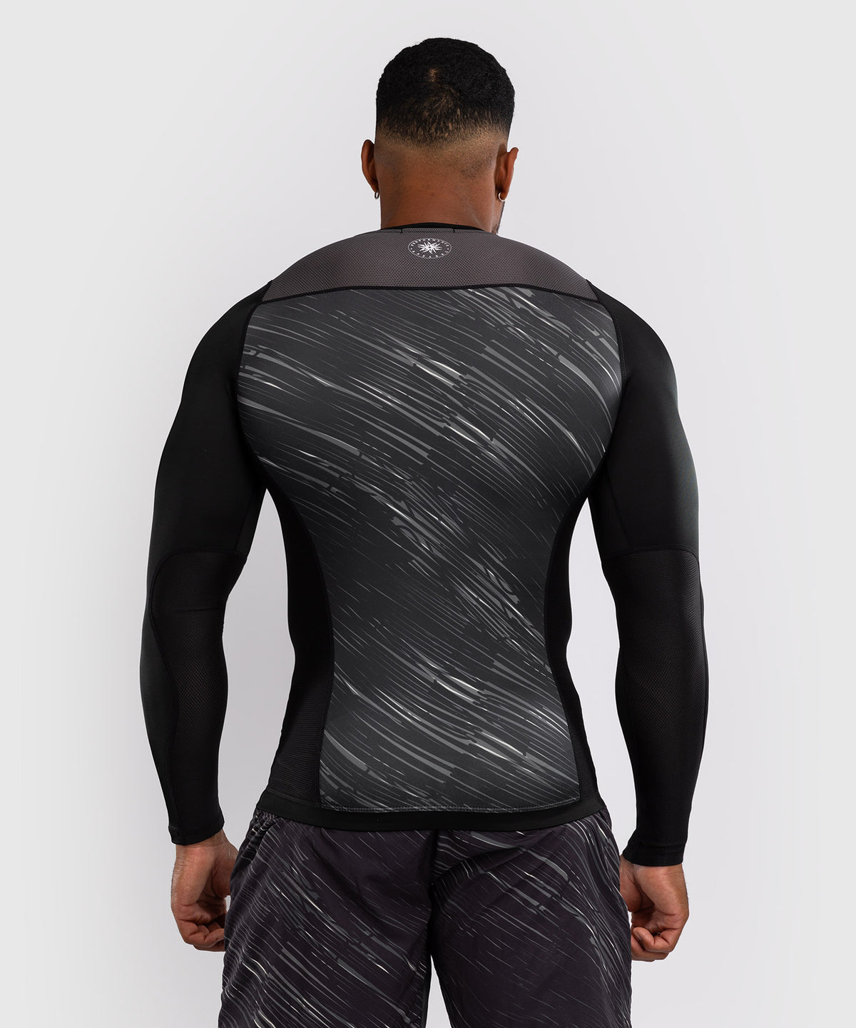 Venum Rapid Langarm Rashguard - Schwarz/Sturmgrau