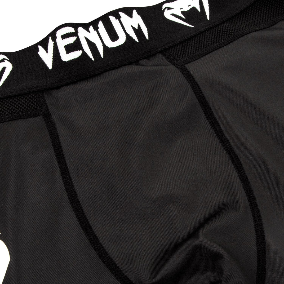 Venum Logos Compression Pants - Black/White
