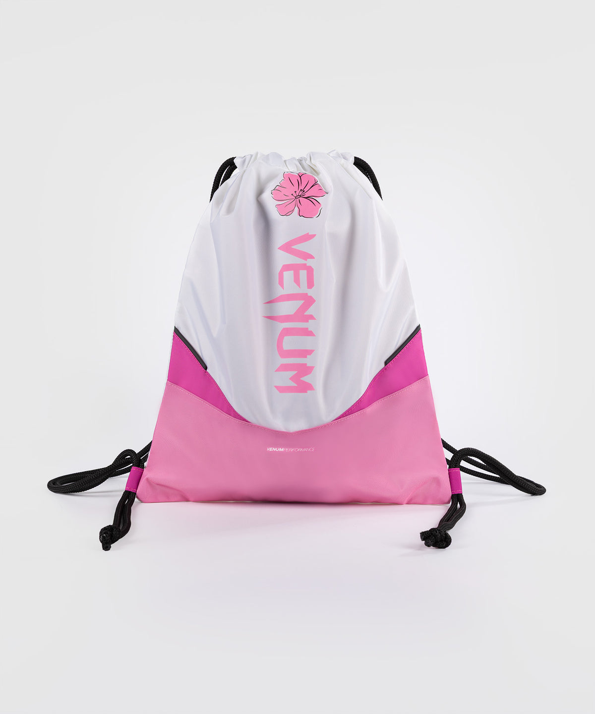 Venum Evo 2 Flower Drawstring Bag (10-15L)  - White/ Candy Pink