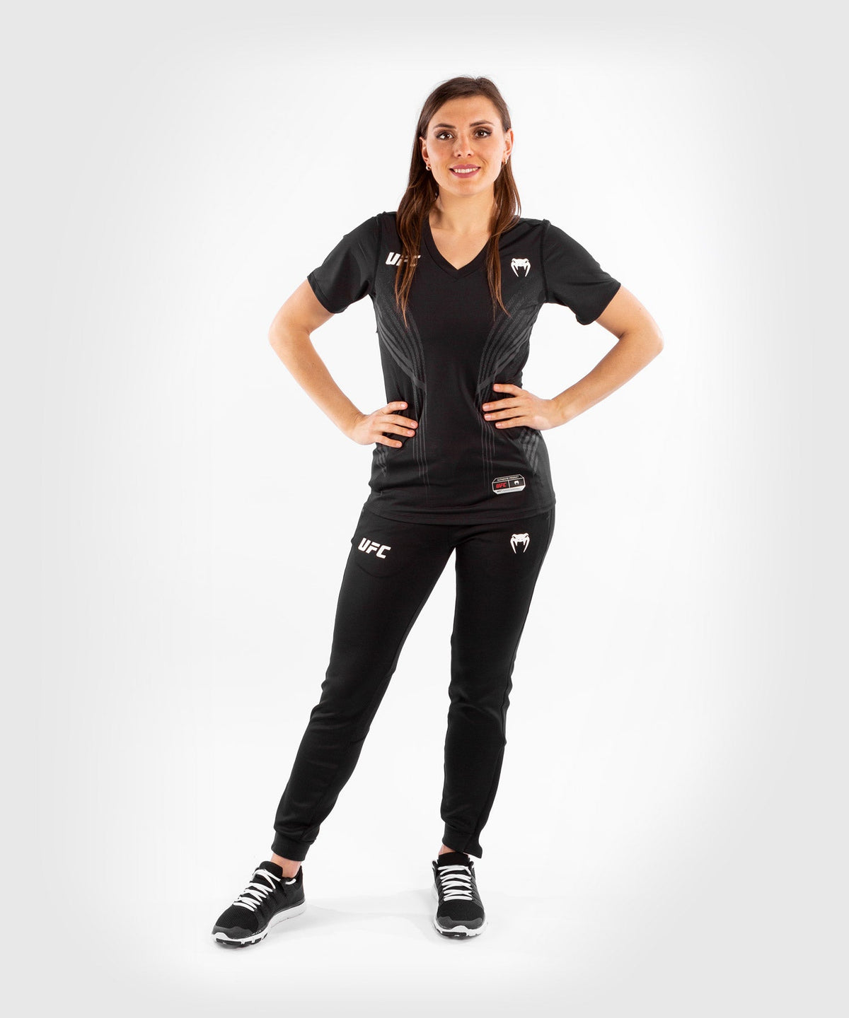 T-shirt Technique Femme UFC Venum Authentic Fight Night - Noir