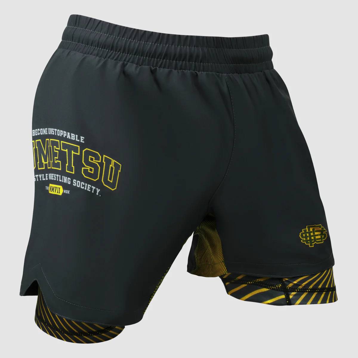 Fumetsu Dual Layer Varsity Fightshorts - Grau