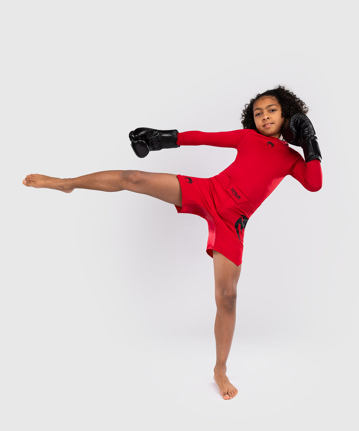 Venum Light Pantalón corto infantil Fight - Rojo cereza