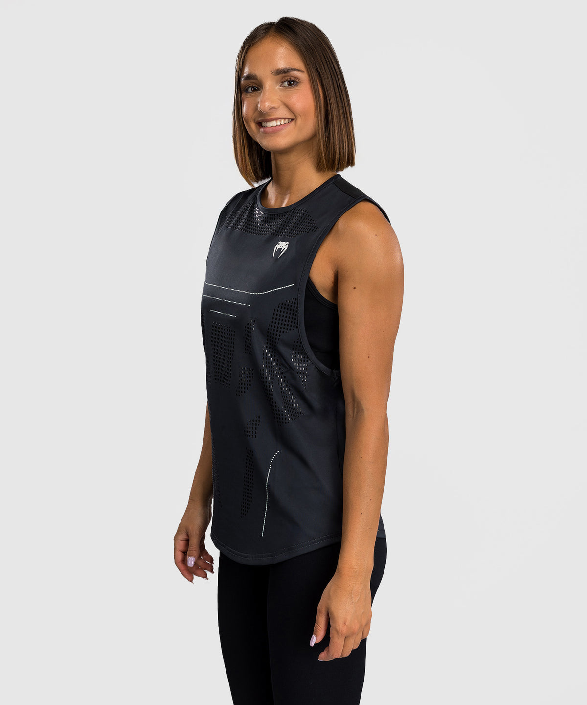 Venum Technical 3.0 Camiseta Sin Mangas Dry Tech para Mujeres - Storm Grey