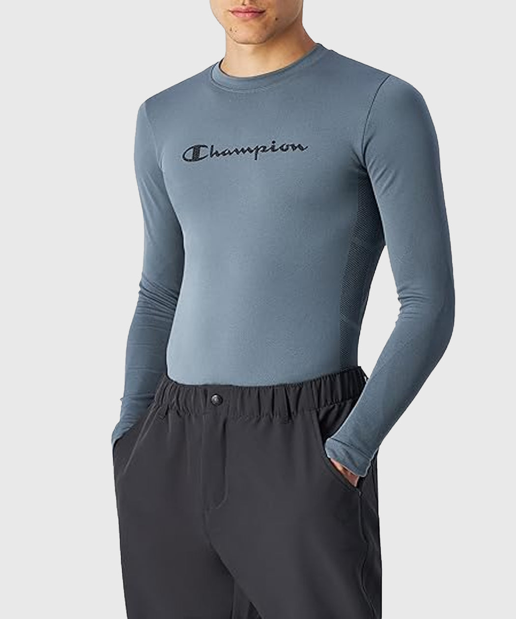 T-Shirt De Compression Champion Seamless - Gris