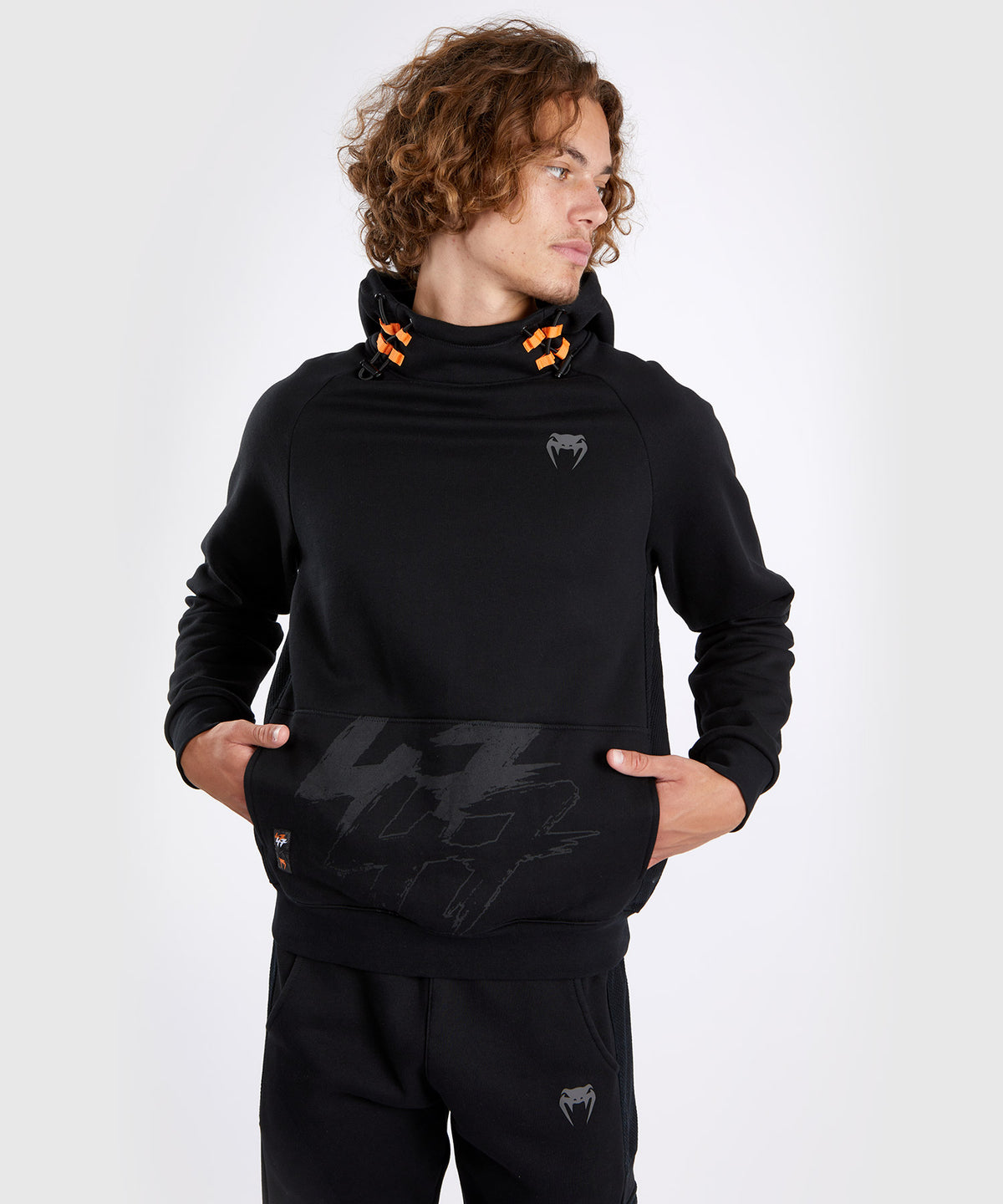 Venum S47 Felpa con Cappuccio - Nero/Arancione