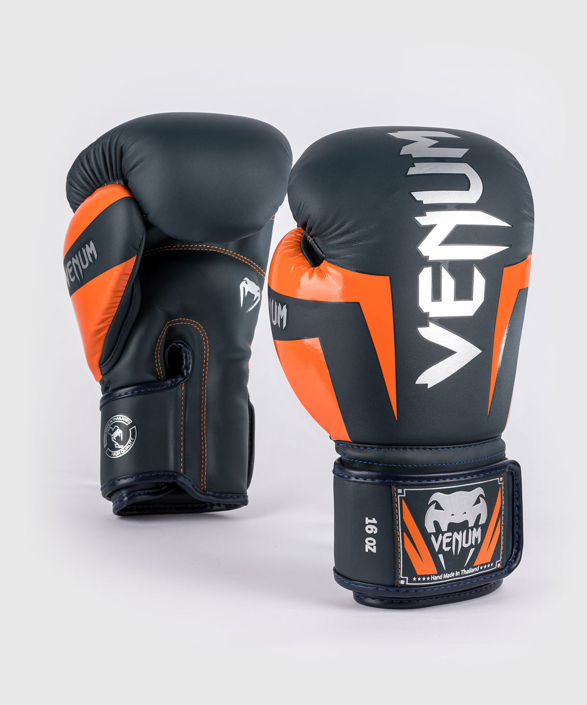Venum Elite Guantes de boxeo - Azul marino/Plata/naranja