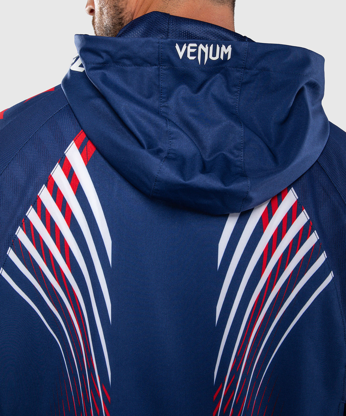Official UFC Freedom 250 by Venum Authentic Fight Night Felpa con cappuccio Walkout da uomo - Blu