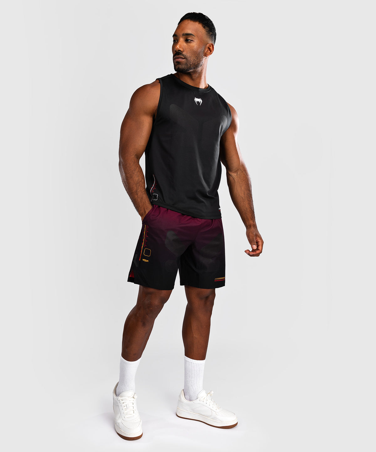 Venum Tactical XT  Herren Dry Tech Tanktop - Schwarz/Feuerrot