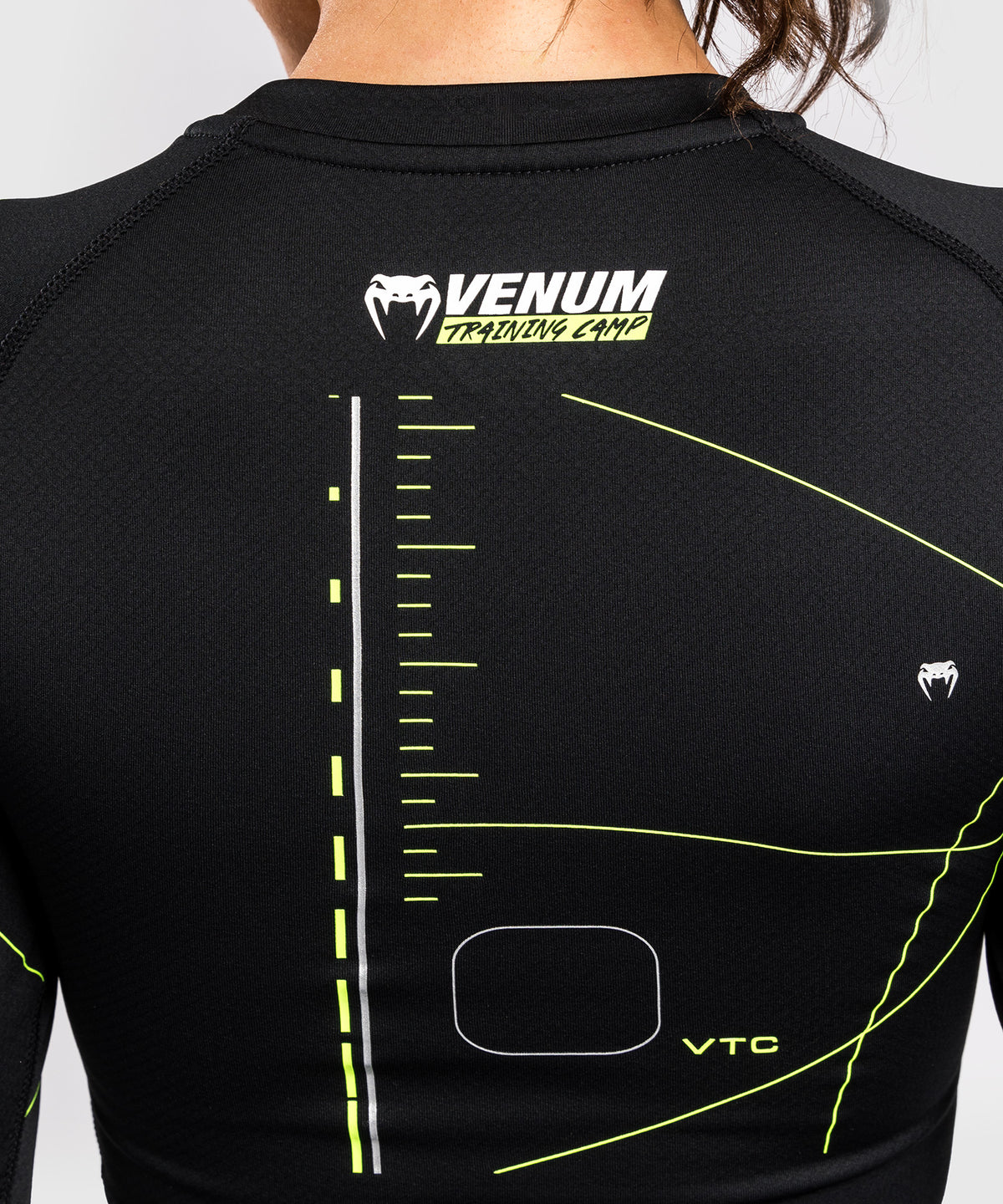 Venum Training Camp 4.0 Lycra de manga larga - Negro/Verde neón