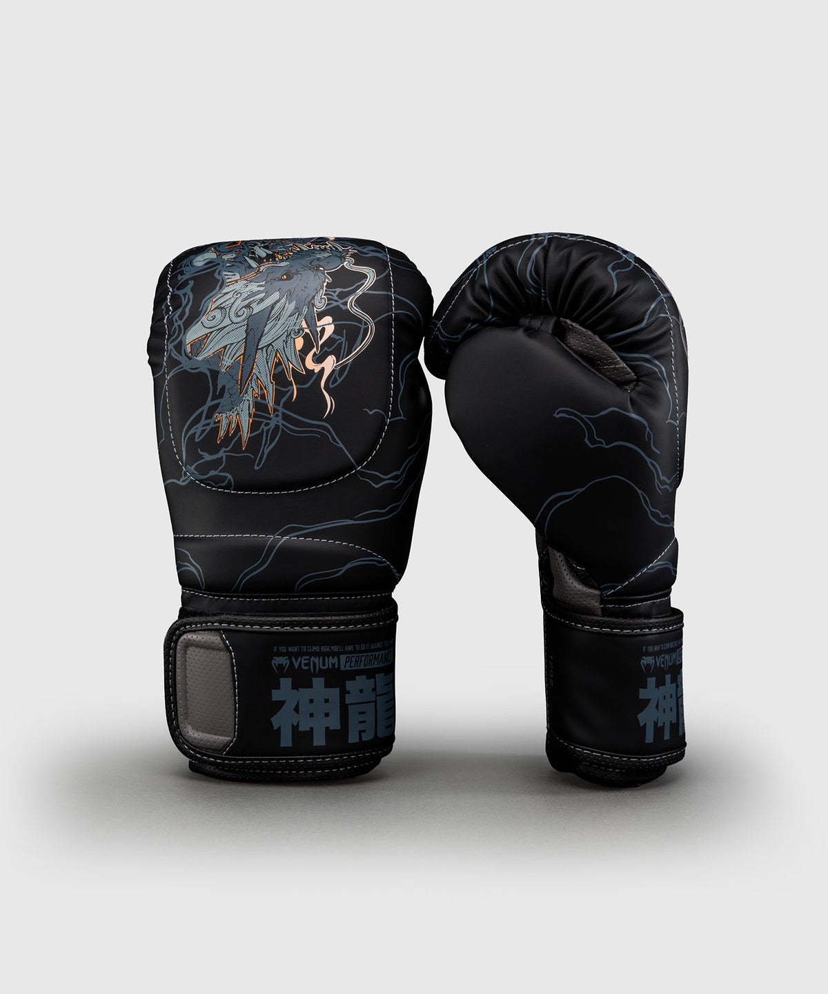 Venum Thunder Dragon Impact Evo Guantoni da boxe – Nero/Grigio/Rame