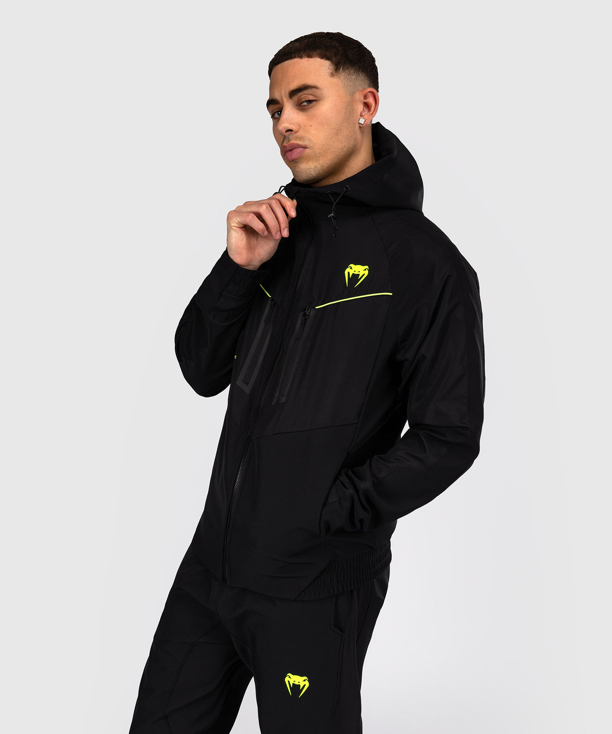 Venum Training Camp 4.0 Giacca da ginnastica - Nero/Verde chiaro