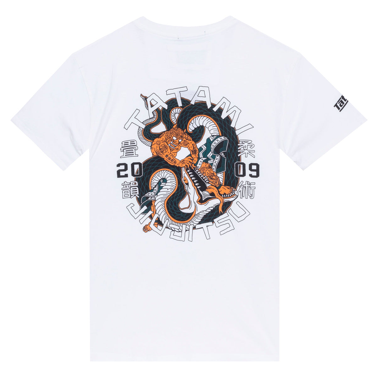 T-Shirt Tatami Fightwear Serpent Organic - Blanc