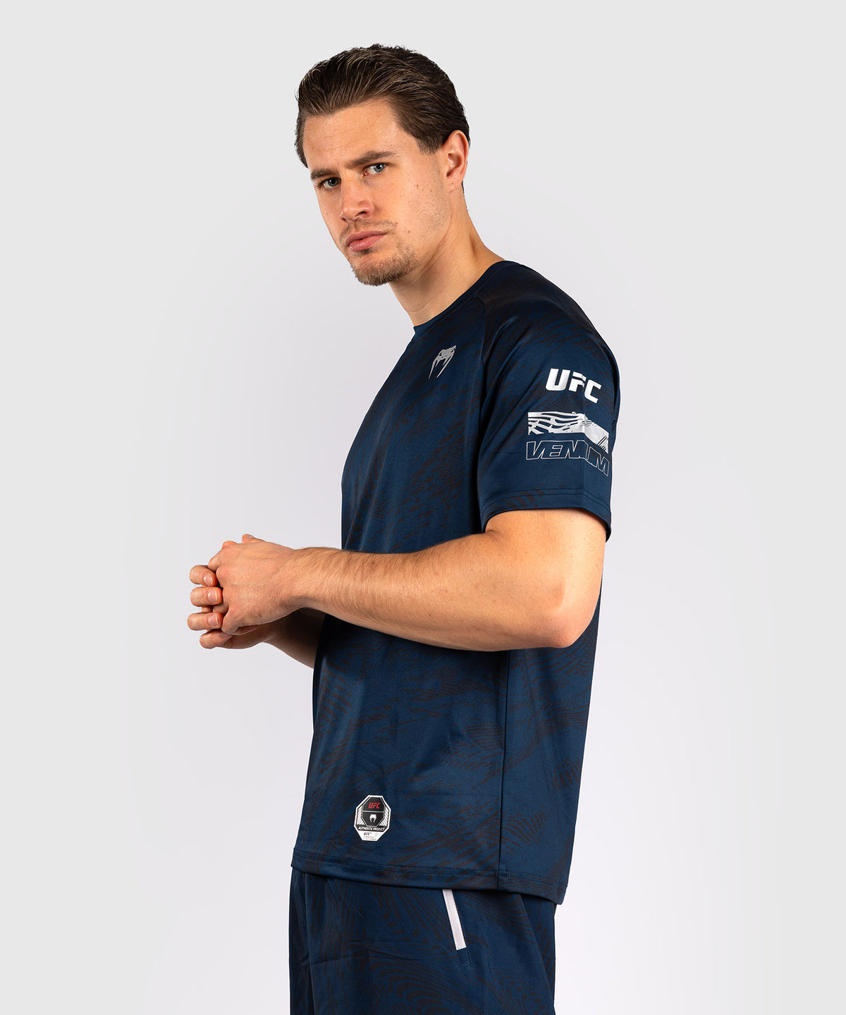 T-shirt Dry-Tech UFC Fusion by Venum Fight Week - Bleu Océanique